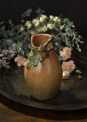 Acorn and Oak Vase - Ephraim Pottery
