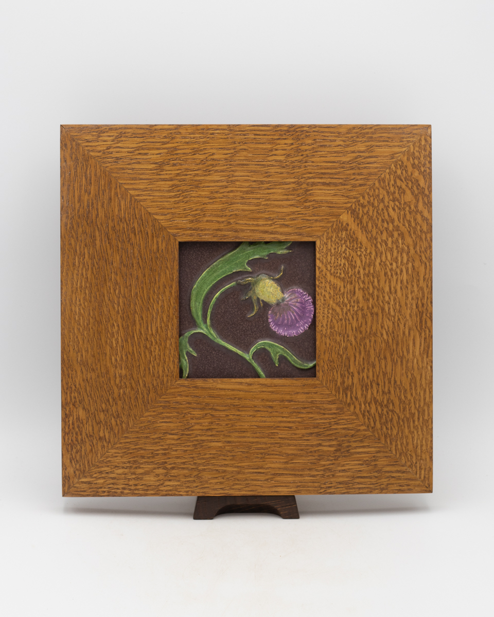 Highland Thistle Tile - Ephraim Pottery - Image 4
