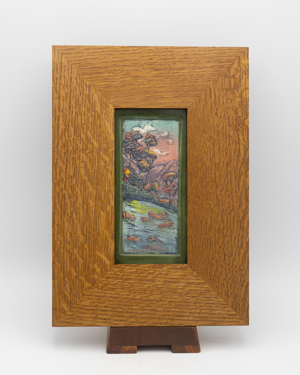 California Impressionist Tile - Ephraim Pottery - Image 3