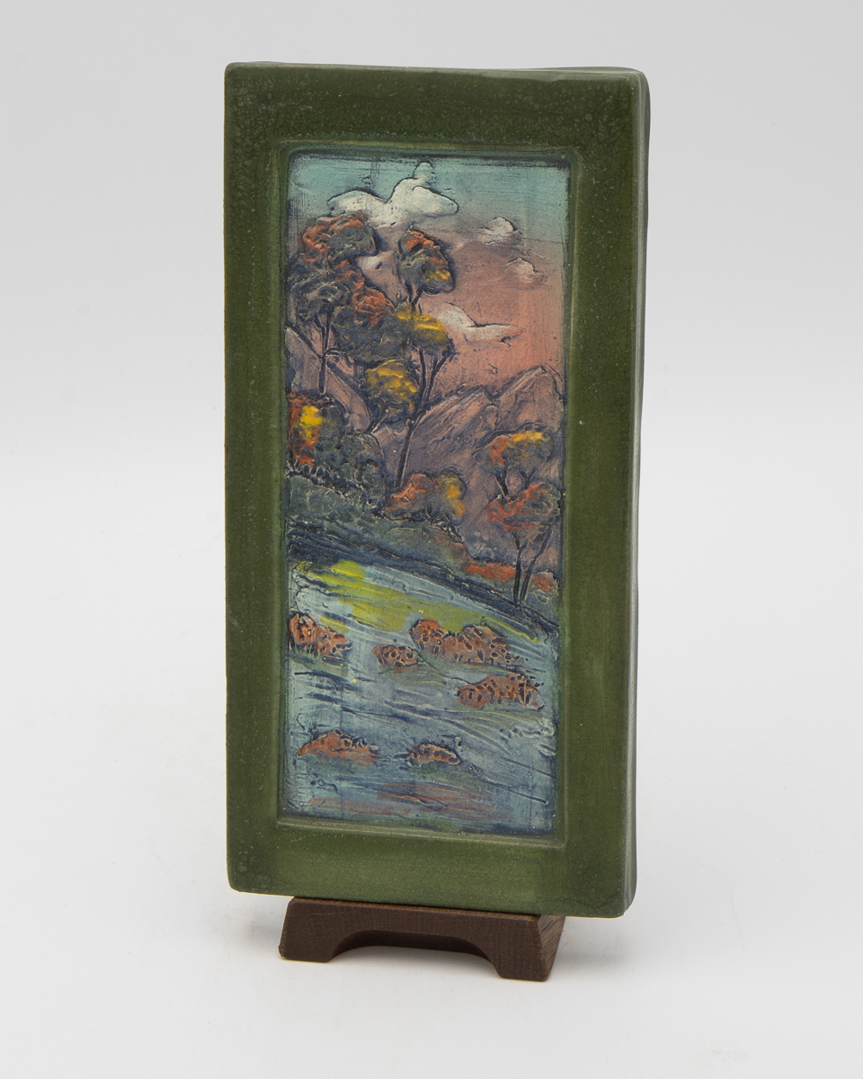 California Impressionist Tile - Ephraim Pottery - Image 2